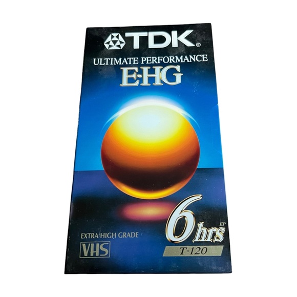 TDK Extra High Grade T-120 EHG 6 Hour Blank VHS Tape Sealed - Picture 2 of 8